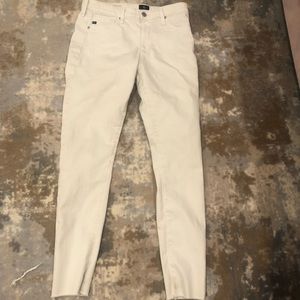 ag farrah skinny ankle high-rise white